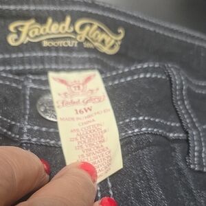 Faded Glory Women's Bootcut Jeans - Charcoal